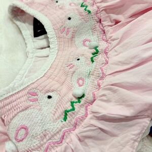 Lil Cactus smock Easter bunny outfit baby girl's size 18-24 months 18M 24M